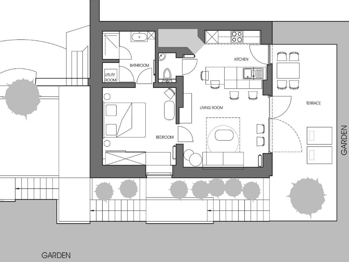 Gite Au26 Cote Jardin-Cote Cour Льеж Экстерьер фото
